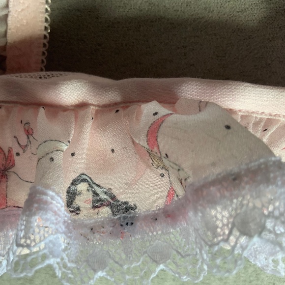 $145 Agent Provocateur Cinta Pastel Pink georgette soft-cup triangle bra M/3 - Picture 16 of 16